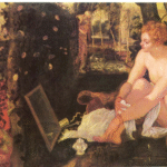 Dimly lit silhouette of a person gazing out a window at night, evoking themes of solitude, introspection, and digital-age isolation