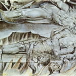 An abstract image of two imaginary personalities on top of each other describing a dream of the first person and second person on top guiding the other person's dream